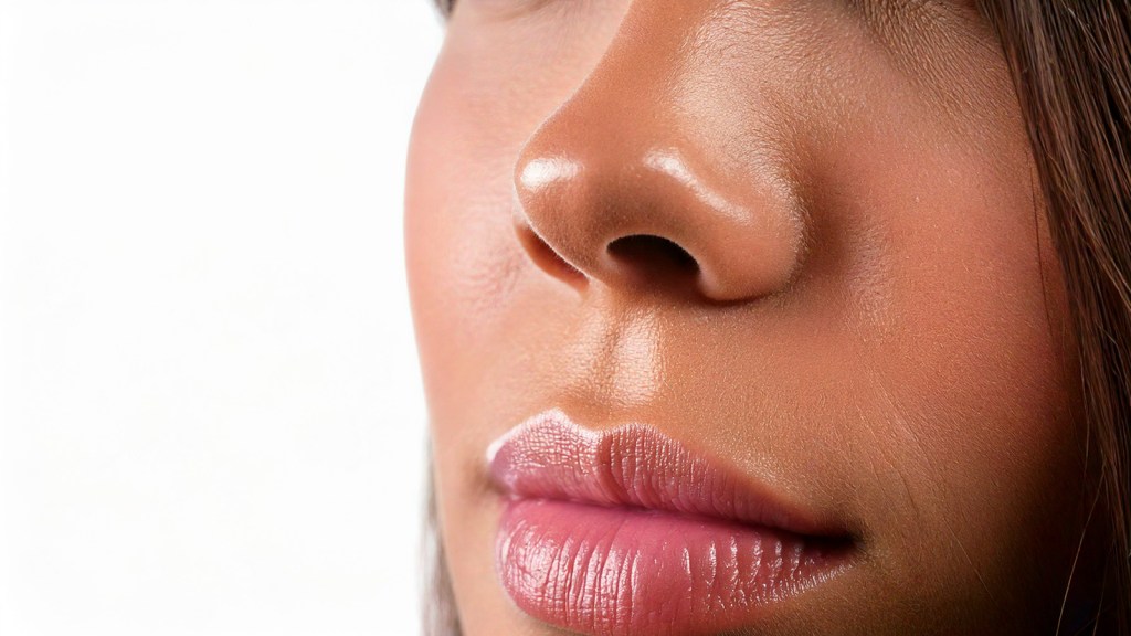 sharp nasal tip with attractive lateral crural resting angle